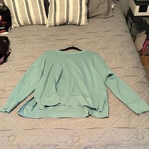 Time and Tru Women's Teal Crew Neck Sweater